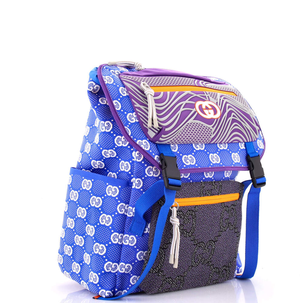 Gucci Panelled Double Buckle Backpack #218328G16B - Picture 2 of 6